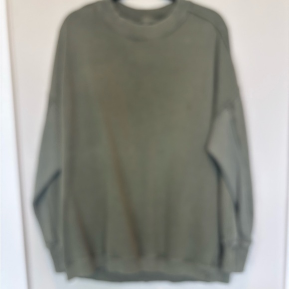 Aerie Women's Oversize Sage Green Sweatshirt Medium - Picture 1 of 4